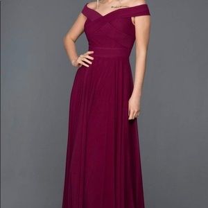 Slightly High-Low Tulle Gown